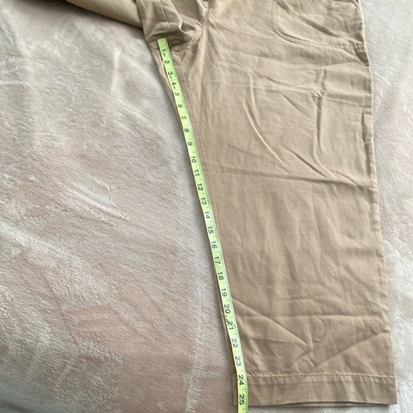 Talbots Women's Super-soft Cargo Pants P15 Petit Khak High Rise 100% Cotton Y-2 - Picture 11 of 11